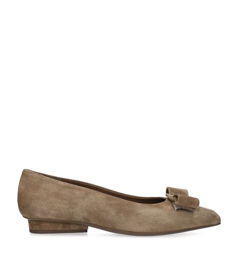 ferragamo flats sale|ferragamo beige suede ballet flats.